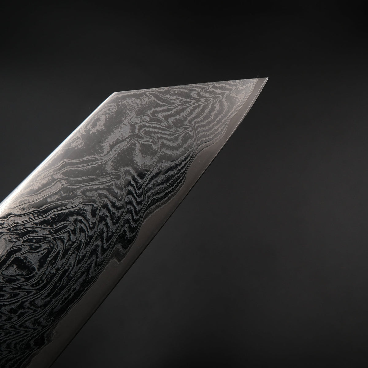 Tsunehisa AUS-10 Kiritsuke - Nami Damascus 210mm siyah sap