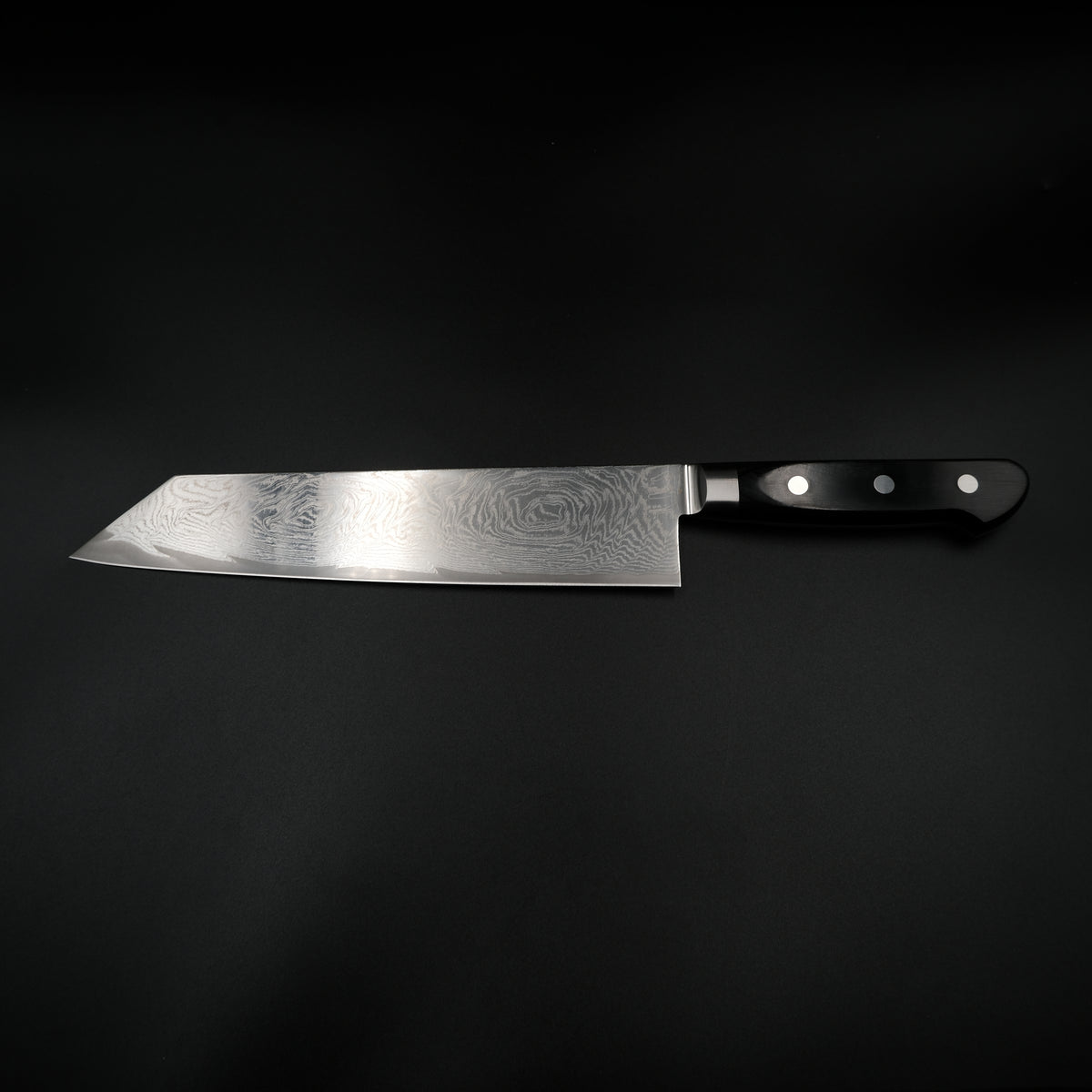 Tsunehisa AUS-10 Kiritsuke - Nami Damascus 210mm siyah sap