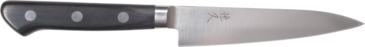 Tsunehisa AUS-8 Petty - Polished 120mm bıçak anatomisi: ağız, sırt, sap ve tang bölümleri