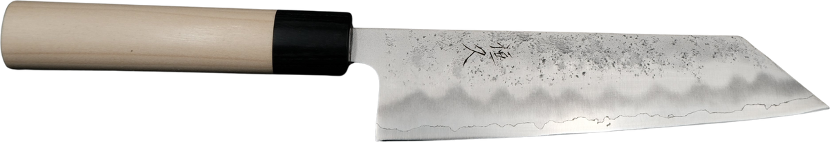 Tsunehisa Ginsan Bunka - Nashiji 175mm bıçak anatomisi: ağız, sırt, sap ve tang bölümleri