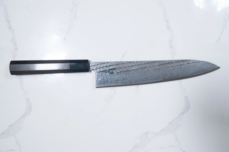Tsunehisa Ginsan Gyuto - Nawame Damascus 240mm