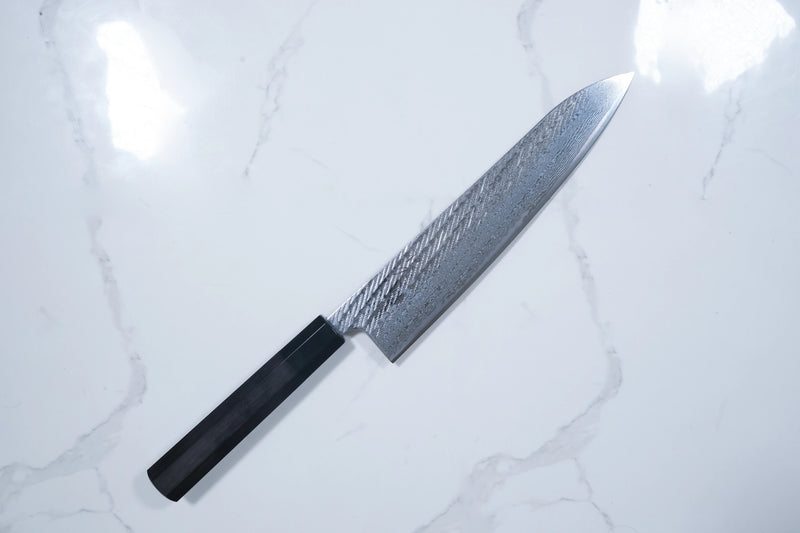 Tsunehisa Ginsan Gyuto - Nawame Damascus 240mm