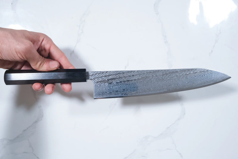 Tsunehisa Ginsan Gyuto - Nawame Damascus 240mm
