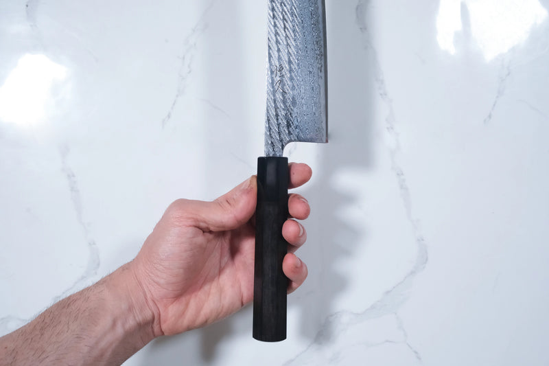 Tsunehisa Ginsan Gyuto - Nawame Damascus 240mm