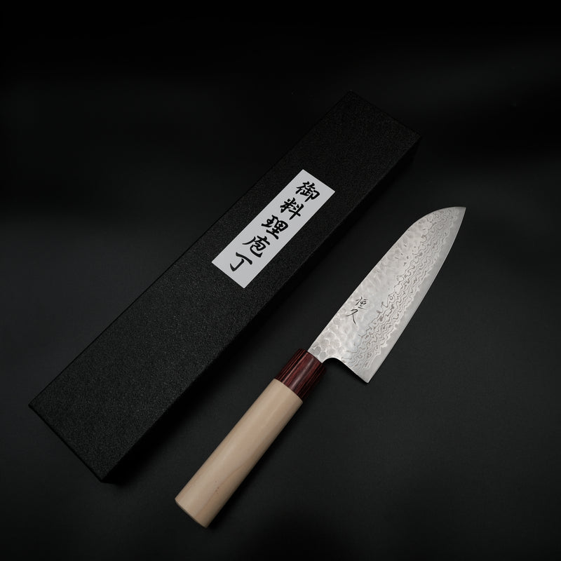 Tsunehisa Ginsan Santoku - Geppaku 165mm — Japon el yapımı mutfak bıçağı