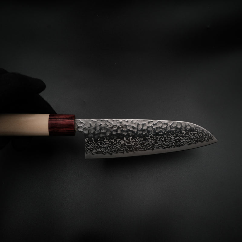 Tsunehisa Ginsan Santoku - Geppaku 165mm — Japon mutfak bıçağı (görünüm 7)