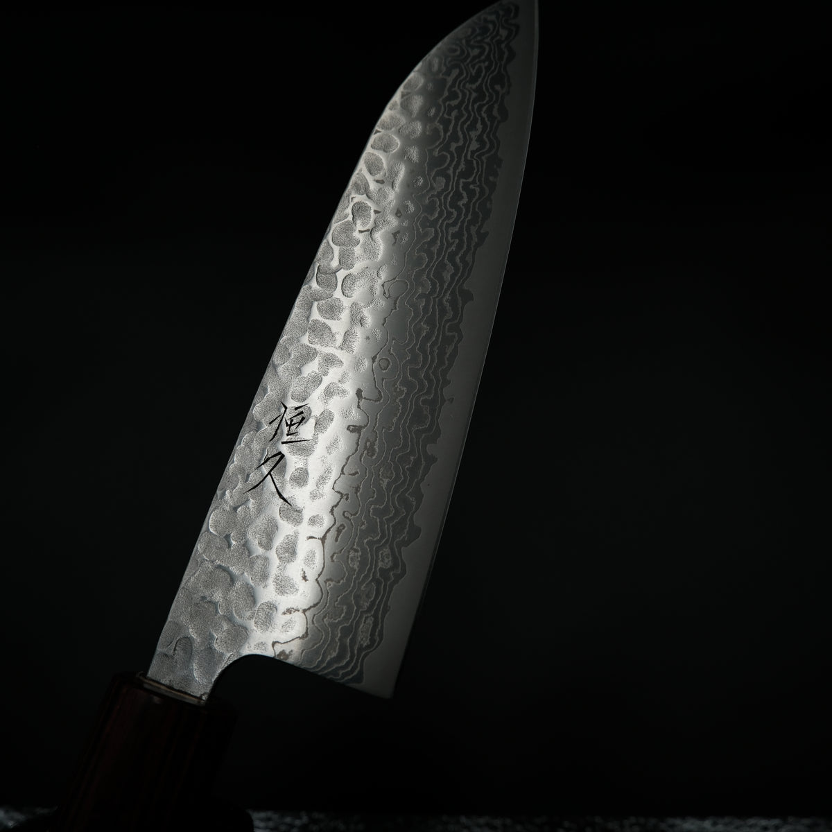 Tsunehisa Ginsan Santoku - Geppaku 165mm — Japon mutfak bıçağı (görünüm 10)