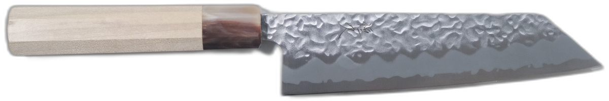 Tsunehisa Shirogami #2 Bunka - Tsuchime 165mm bıçak anatomisi: ağız, sırt, sap ve tang bölümleri