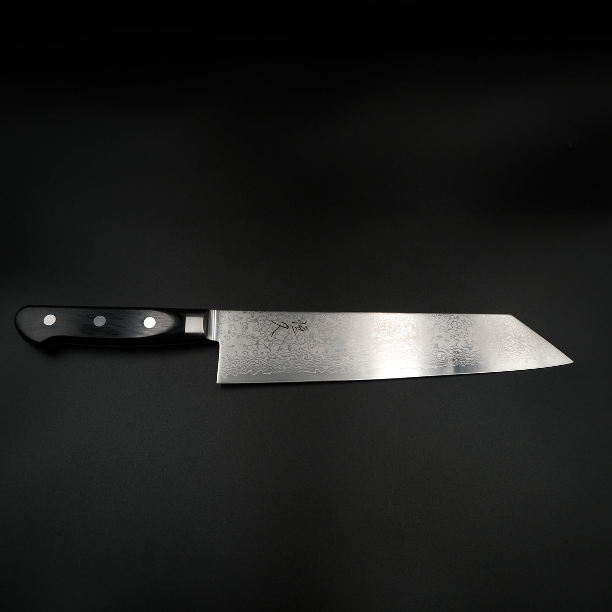 Tsunehisa VG-10 Kiritsuke - Damascus 210mm siyah sap