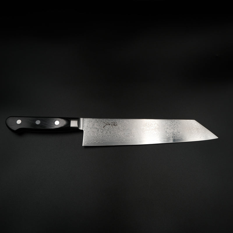 Tsunehisa VG-10 Kiritsuke - Damascus 210mm siyah sap