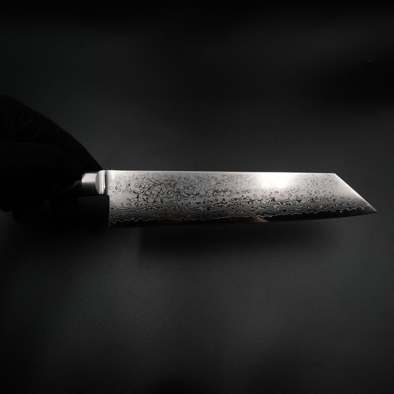 Tsunehisa VG-10 Kiritsuke - Damascus 210mm siyah sap