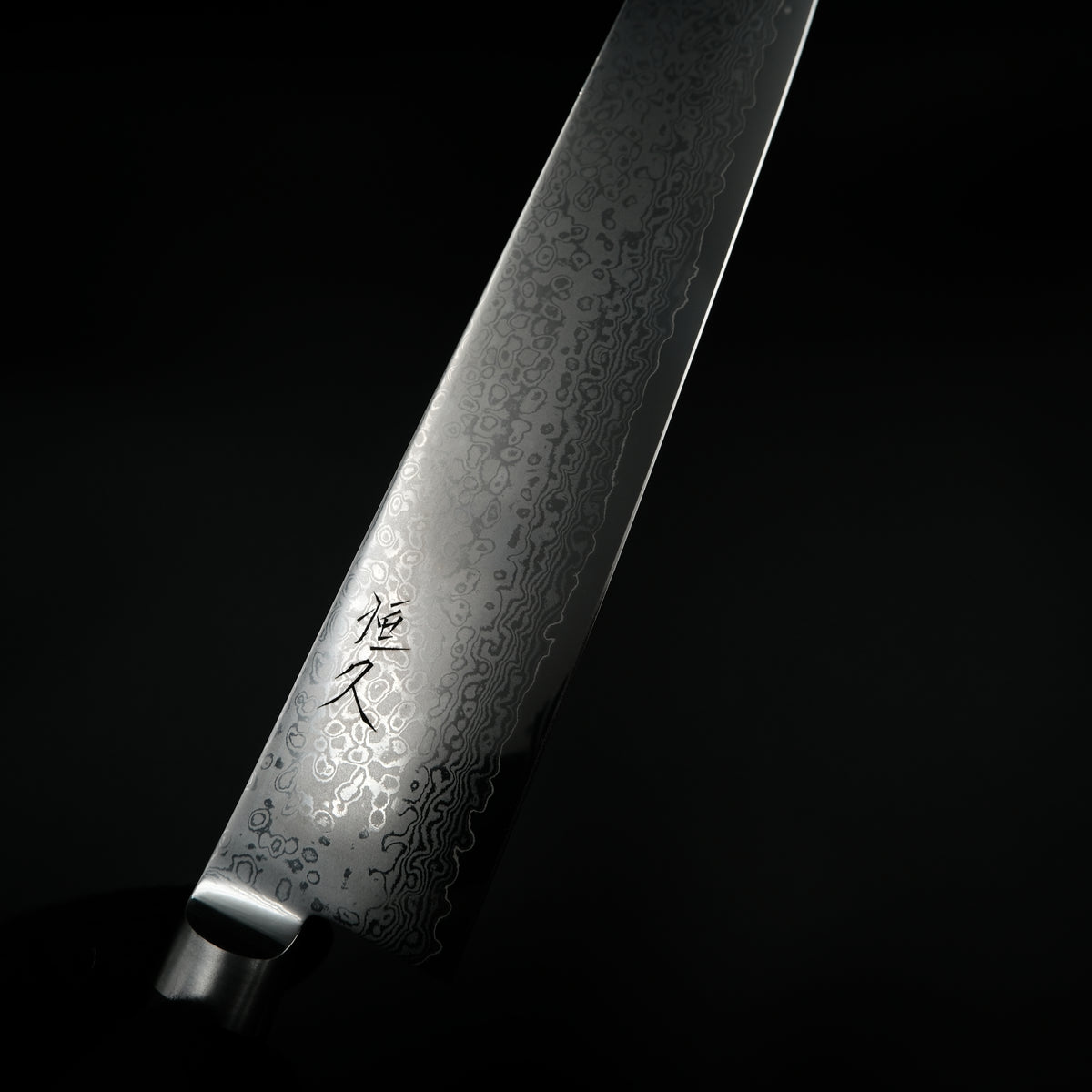 Tsunehisa VG-10 Kiritsuke - Damascus 210mm siyah sap